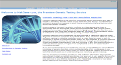 Desktop Screenshot of makgene.com